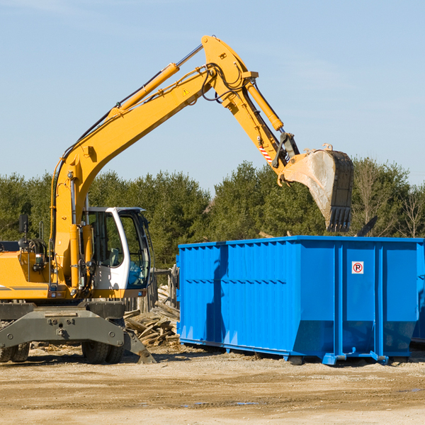 can i choose the location where the residential dumpster will be placed in Montmorency County